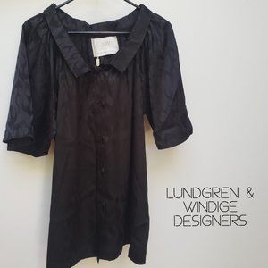 Lundgren & Windige  Blouse Women Size Small Vintage Y2K